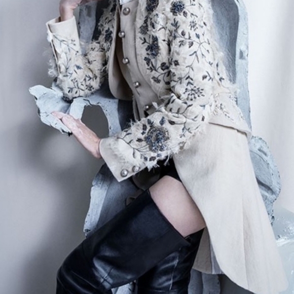 RARE Zara Studio Atelier Limited Edition Over The Knee Leather Heeled Boots - Picture 6 of 14